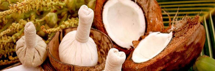Kokosstempel Massage Kokosstempel Massage